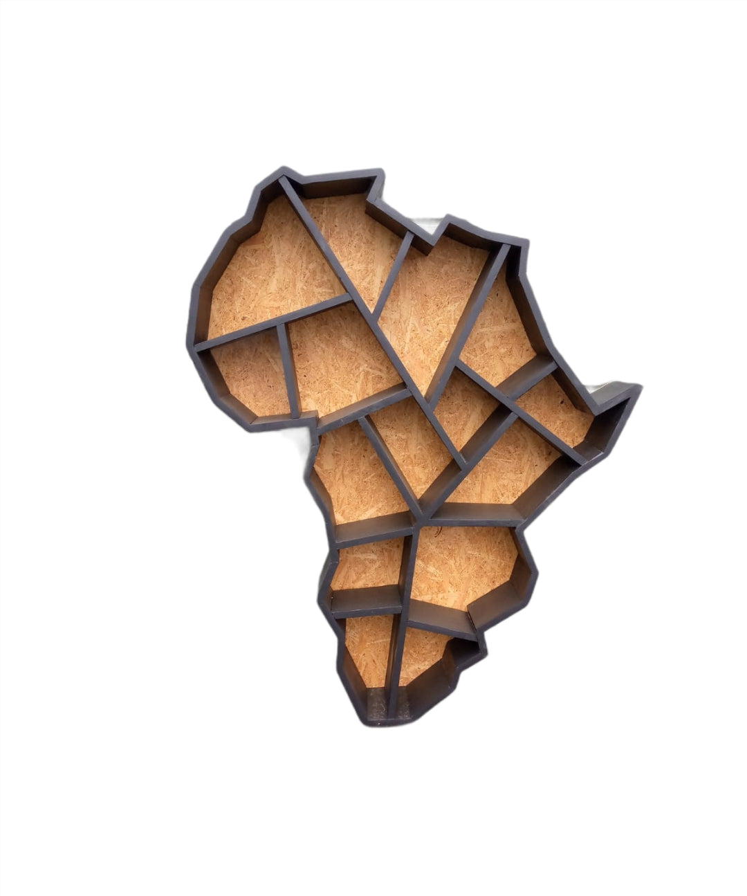 Africa shaped shelf