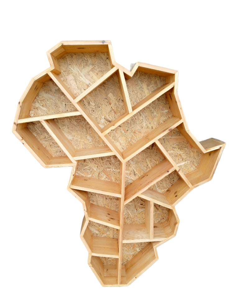 Africa shaped shelf