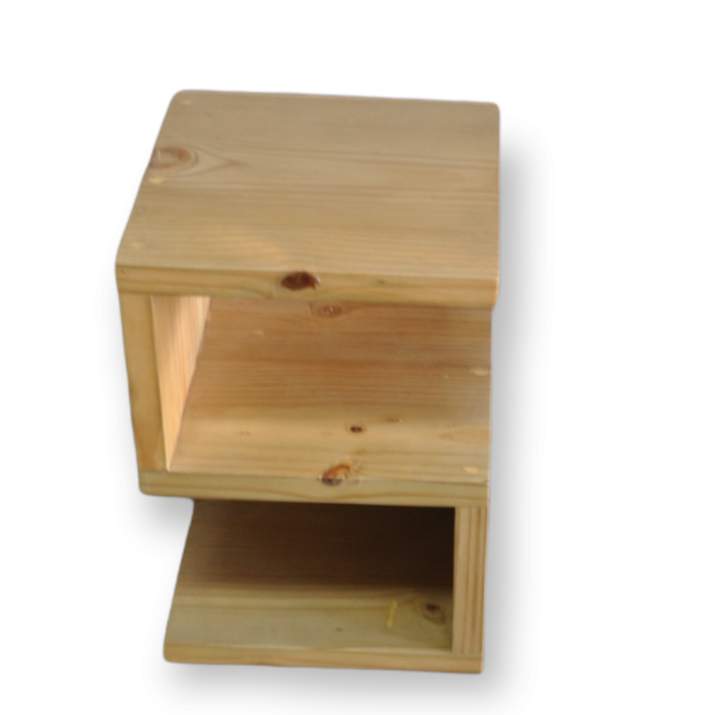 S shaped bedside table