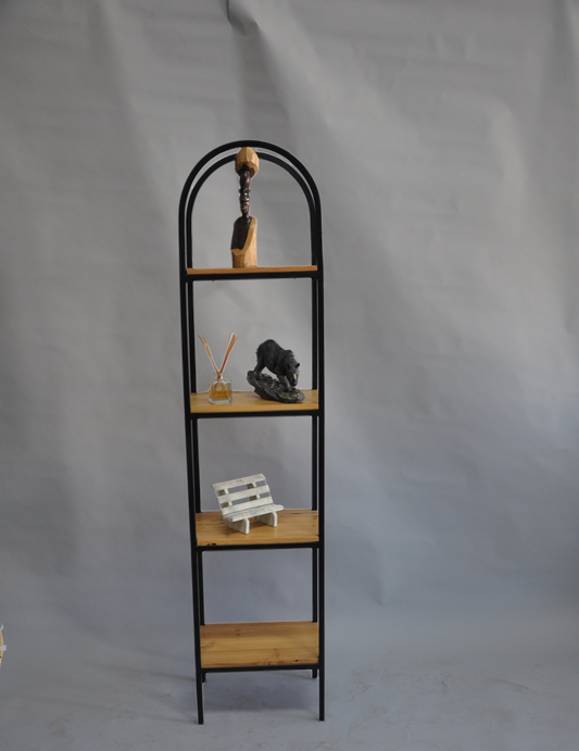 Steel frame shelf